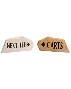 Faux Stone Directional Signs